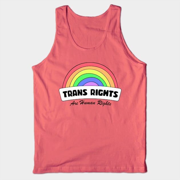 Trans Rights Are Human Rights Tank Top by Football from the Left